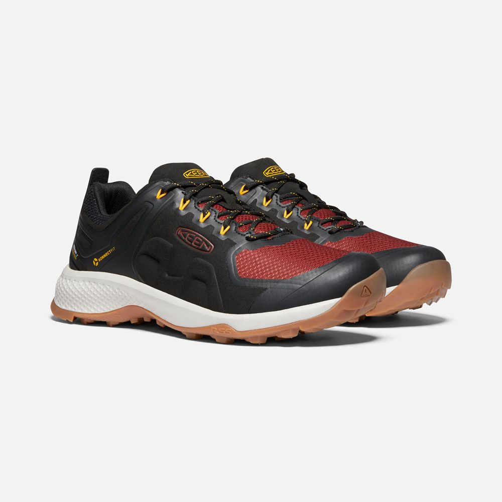 Keen Wandelschoenen Heren Zwart/Rood - Explore Waterproof - 47135-SGXN